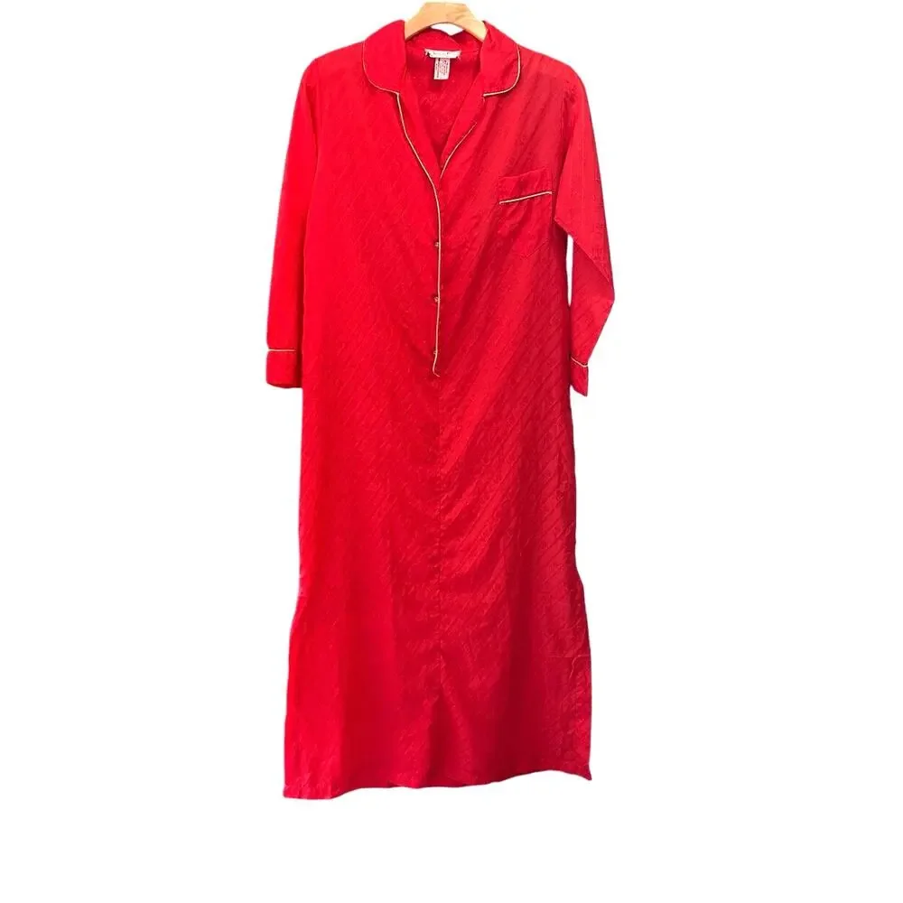 VINTAGE CHRISTIAN DIOR Lingerie Red women's nightgown size medium